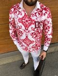 Crimson Royale Luxe Button-Up Shirt
