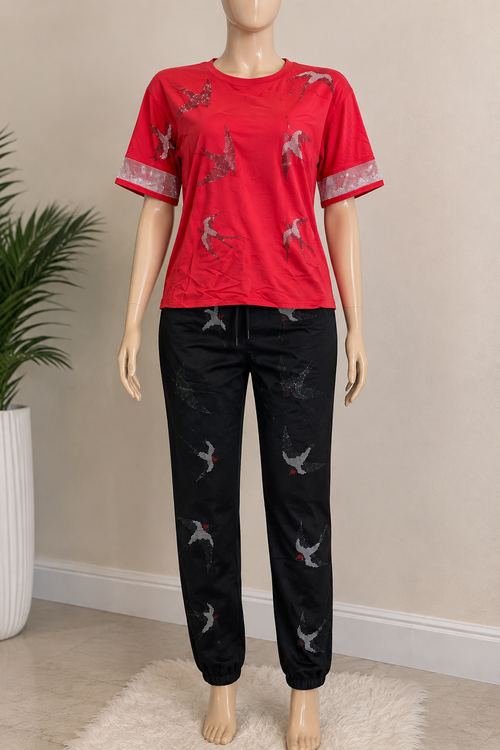 Birds of Elegance Two-Piece Set