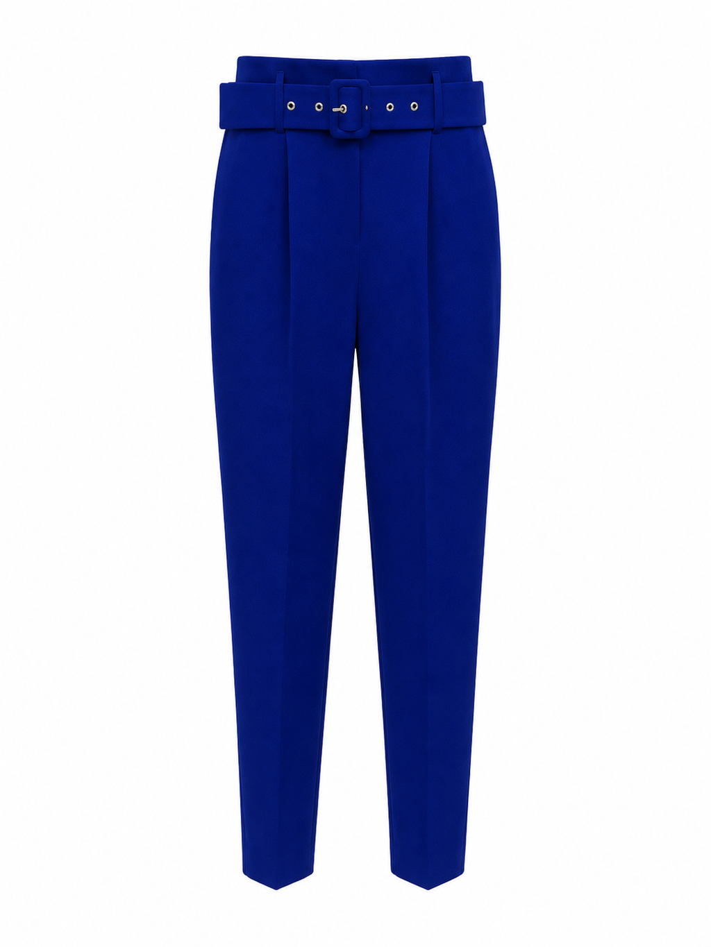 Royal Blue Belted Tailored Suit Set
