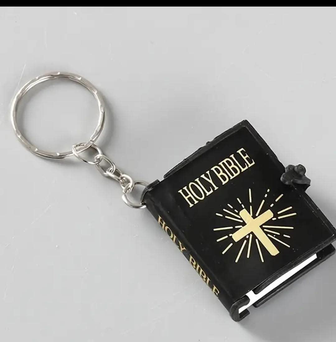 Miniature Holy Bible Keychain
