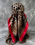 Leopard Luxe Satin Scarf