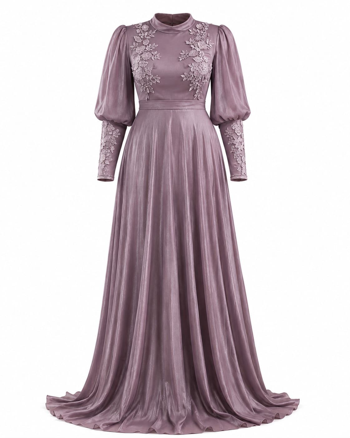 Elegant Glitter Embroidered Maxi Dress