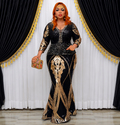 Midnight Luxe Embellished Mermaid Gown