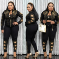 Luxurious 3-Piece Embellished Tracksuit Set