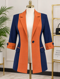 Executive Elegance Colorblock Blazer